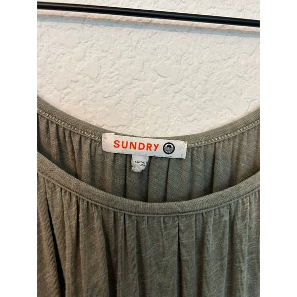 Sundry Green Midi Dress Anthropologie - Picture 2 of 4